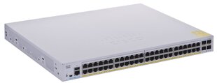 Сетевой коммутатор Cisco CBS250-48P-4X-EU Управляемый L2/L3 Gigabit Ethernet (10/100/1000), серебристый цена и информация | Коммутаторы (Switch) | 220.lv