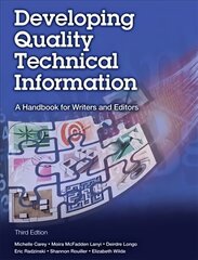 Developing Quality Technical Information: A Handbook for Writers and Editors 3rd edition cena un informācija | Svešvalodu mācību materiāli | 220.lv