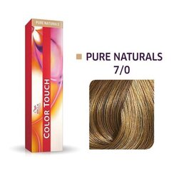Краска для волос Wella Color Touch Pure Naturals, 60 мл, 7/0 цена и информация | Краска для волос | 220.lv