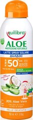 Sauļošanas sprejs Aloe Milk Sun Spray Children Spf50 Equilibra, 150ml cena un informācija | Sauļošanās krēmi | 220.lv