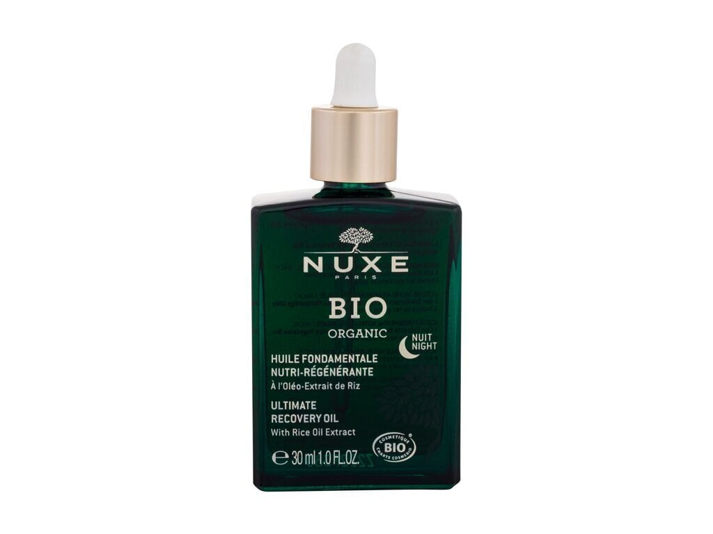 Atjaunojoša nakts sejas eļļa Nuxe Bio Organic Ultimate Night Recovery Oil, 30 ml cena un informācija | Serumi sejai, eļļas | 220.lv