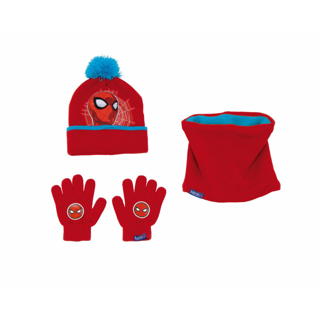 Cepure, cimdi un šalle bērniem Spiderman Great power, sarkans цена и информация | Bērnu aksesuāri | 220.lv