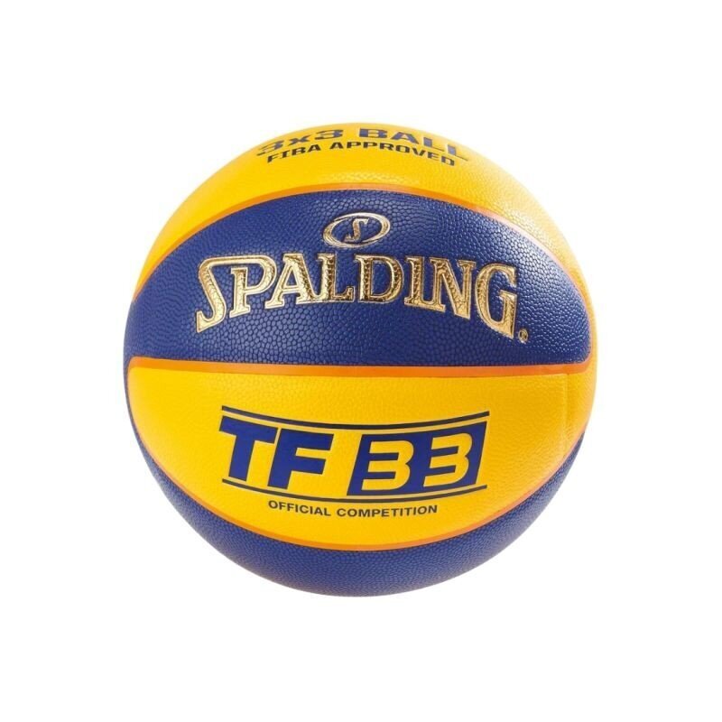 «Spalding TF 33 In/Out» oficiālā spēles bumba cena un informācija | Basketbola bumbas | 220.lv