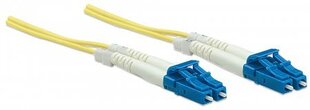 Оптоволоконный кабель Intellinet OS2 9/125 SM LC-LC  Duplex 10м цена и информация | Кабели и провода | 220.lv