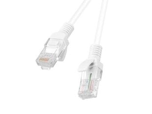 Tīkla kabelis U/UTP 6 Lanberg RJ45 / RJ45 0,5 m balts cena un informācija | Kabeļi un vadi | 220.lv