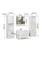 Vannas istabas komplekts ADRK Furniture, brūns cena un informācija | Vannas istabas mēbeļu komplekti | 220.lv