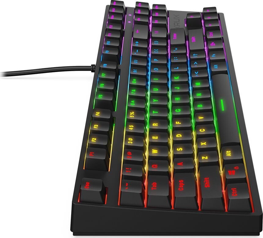 Krux Atax RGB Outemu Red cena un informācija | Klaviatūras | 220.lv