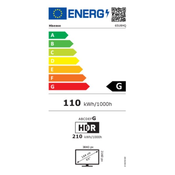 Hisense 65U8HQ, 65" (~165 см) цена | 220.lv