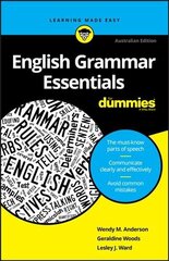 English Grammar Essentials For Dummies Aus Edition Australian Edition цена и информация | Пособия по изучению иностранных языков | 220.lv