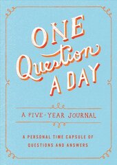 One Question a Day: A Five-Year Journal cena un informācija | Svešvalodu mācību materiāli | 220.lv