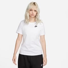 Nike t-krekls sievietēm NSW TEE CLUB, balts цена и информация | Женские футболки | 220.lv