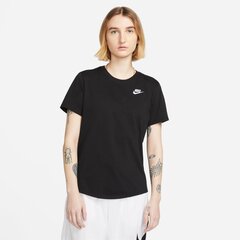 Nike t-krekls sievietēm NSW TEE CLUB, melns цена и информация | Женские футболки | 220.lv