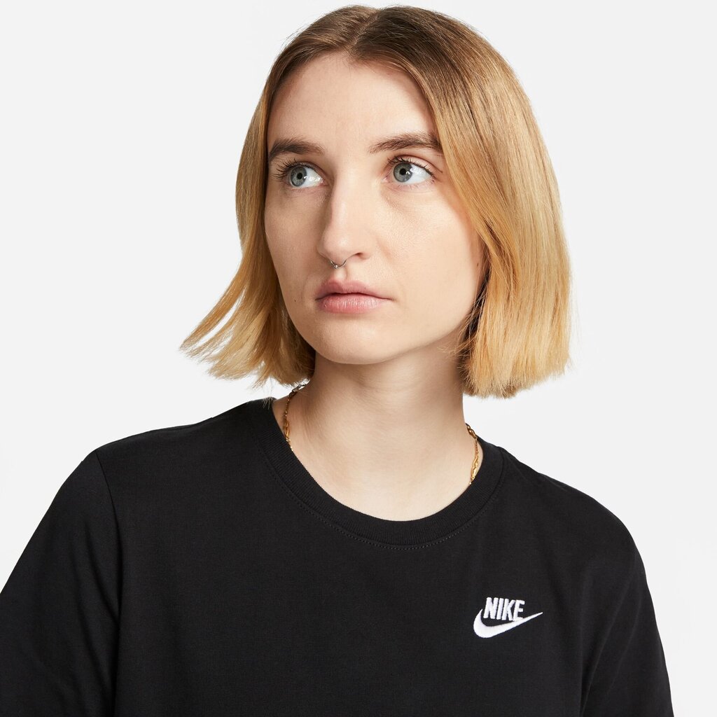 Nike t-krekls sievietēm NSW TEE CLUB, melns цена и информация | T-krekli sievietēm | 220.lv