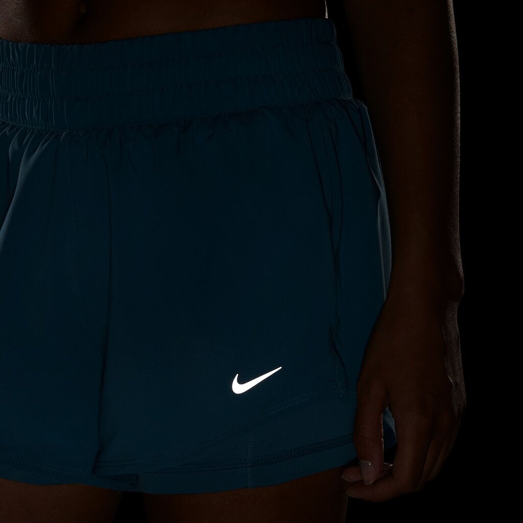 Nike šorti sievietēm ONE DF MR 3IN 2N1 SHORT, zaļi cena un informācija | Sporta apģērbs sievietēm | 220.lv