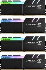 G.Skill Trident Z RGB, 32 ГБ (4x8 ГБ), DDR4, 4000 МГц (F4-4000C17Q-32GTZRB) цена и информация | Оперативная память (RAM) | 220.lv