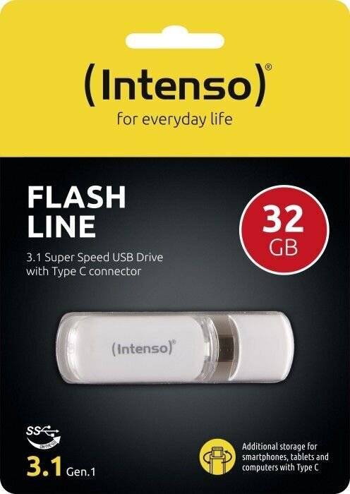 Pendrive Intenso Flash Line, 32 GB cena un informācija | USB Atmiņas kartes | 220.lv