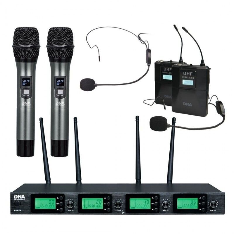 DNS RV-4 MIX bezvadu mikrofonu komplekts cena un informācija | Mikrofoni | 220.lv