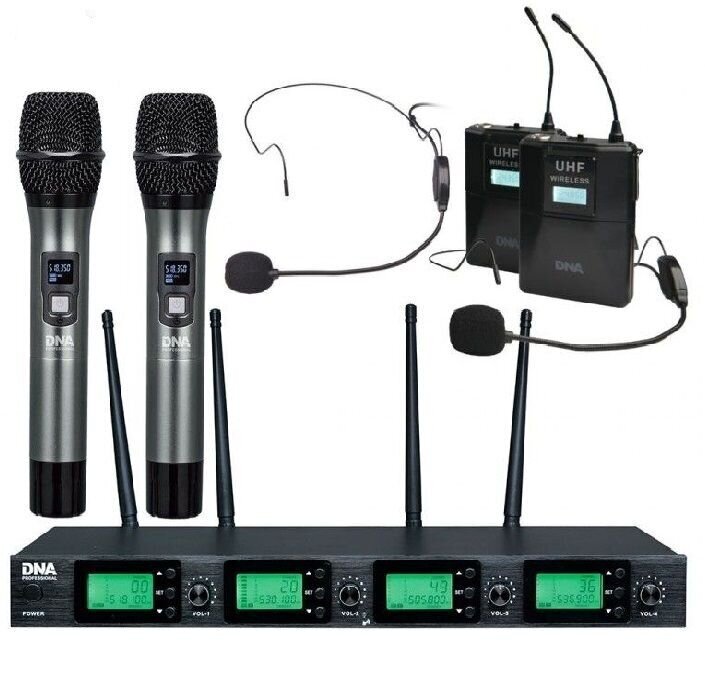 DNS RV-4 MIX bezvadu mikrofonu komplekts cena un informācija | Mikrofoni | 220.lv
