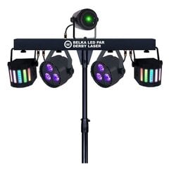 LIGHT4ME LED BAR PAR DERBY LASER daudzefektu gaismas disko apgaismojuma komplekts цена и информация | Праздничные декорации | 220.lv