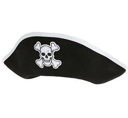 Пиратская шляпа, размер L, 60 см (KPBOL-YH) 0156 цена и информация | Карнавальные костюмы, парики и маски | 220.lv