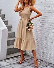 Женское платье FCSONU, бежевое цена и информация | Платье | 220.lv