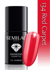 Гибридный лак для ногтей Semilac 134 Red Carpet, 7 мл цена и информация | Лаки для ногтей, укрепители | 220.lv