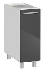 Шкаф кухонный Salma 30/81 L/P, серый цвет цена и информация | Кухонные шкафчики | 220.lv
