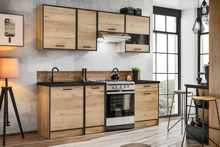 Кухонный шкаф Carballo 60/72 L/P, коричневый цвет цена и информация | Кухонные шкафчики | 220.lv
