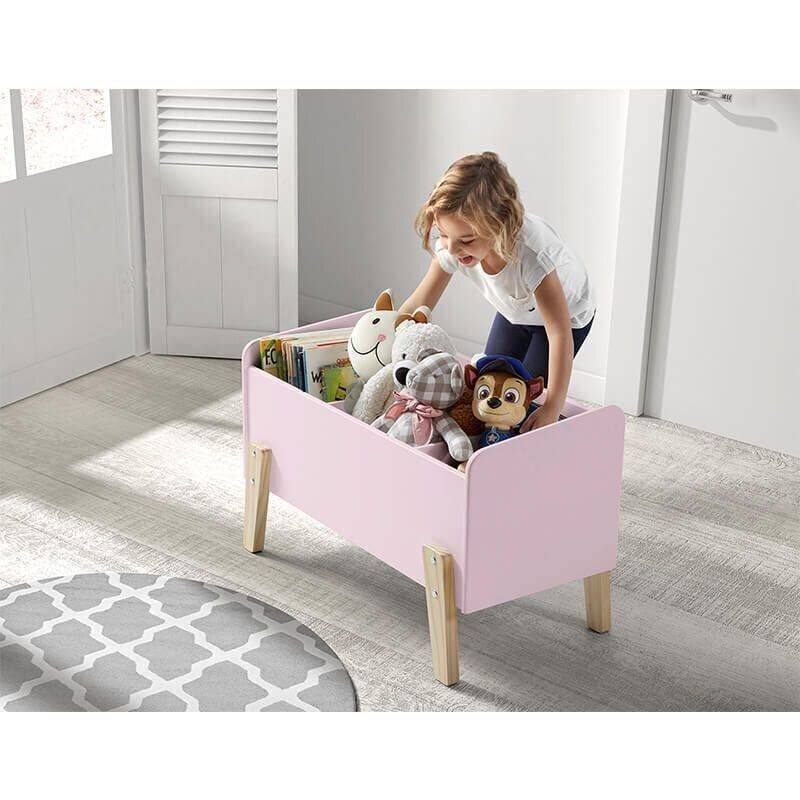 Rotaļlietu kaste Aatrium Kiddy KITB1013, rozā cena un informācija | Veļas grozi un mantu uzglabāšanas kastes | 220.lv