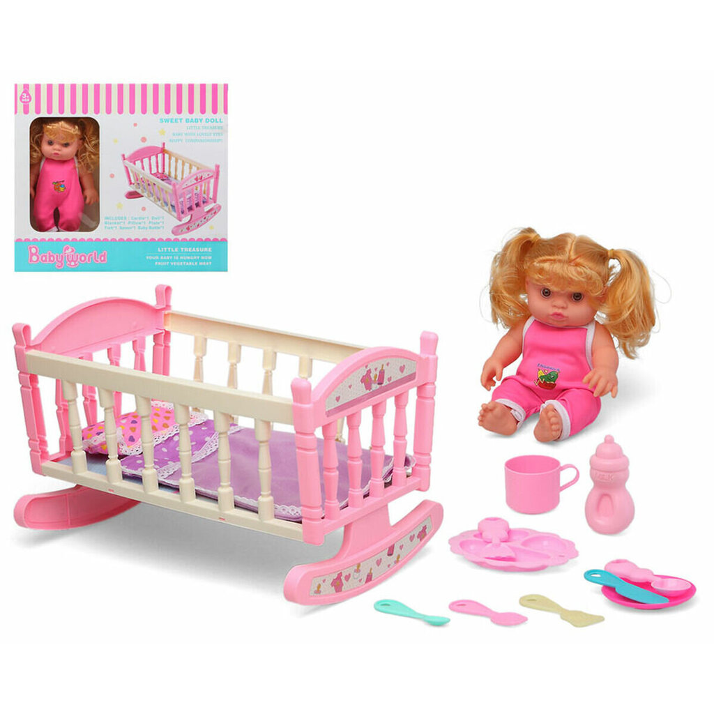 Zīdainis-lelle Baby World cena un informācija | Rotaļlietas meitenēm | 220.lv