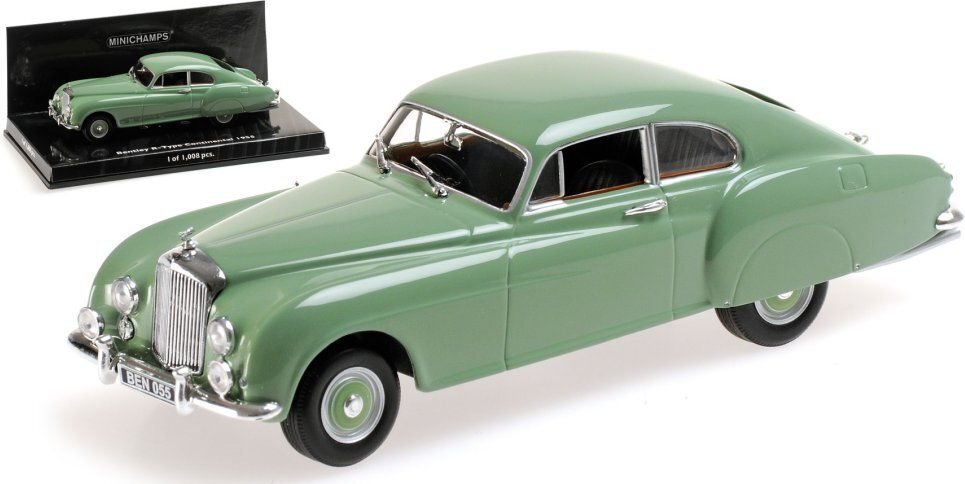 Modelis Bentley R-Type Continental Minichamps 436139424 green cena un informācija | Rotaļlietas zēniem | 220.lv