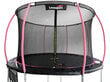 Batuts Lean Sport 244 cm, melns, rozā cena un informācija | Batuti | 220.lv