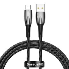 USB-кабель для USB-C Baseus Glimmer Series, 100 Вт, 1 м (белый) цена и информация | Кабели для телефонов | 220.lv