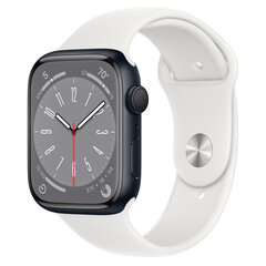 Apple Watch Series 8 45mm Midnight Aluminum (Atjaunots, stāvoklis kā jauns) цена и информация | Смарт-часы (smartwatch) | 220.lv