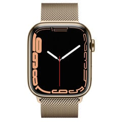 Apple Watch Series 7 45mm Stainless steel GPS+Cellular (Atjaunināts, stāvoklis kā jauns) cena un informācija | Viedpulksteņi (smartwatch) | 220.lv