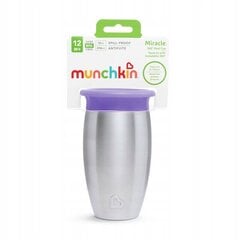 Nerūsējoša tērauda krūze Munchkin Miracle 360, 1 2mēneši+, violeta, 296 ml, 05190901 цена и информация | Детская посуда, контейнеры для молока и еды | 220.lv