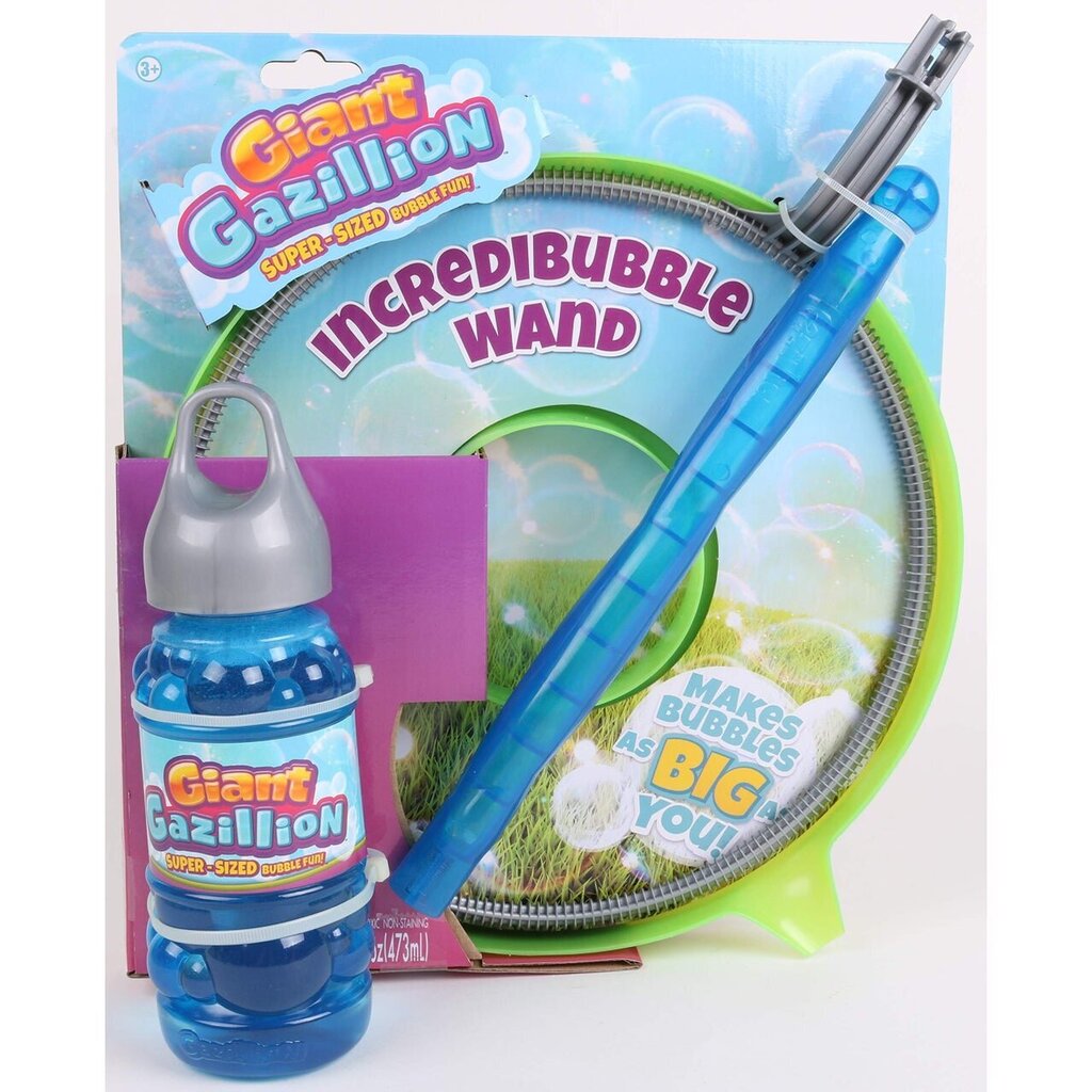 Ziepju burbuļu aparāts Gazillion Incredibubble Wand, 473ml cena un informācija | Ūdens, smilšu un pludmales rotaļlietas | 220.lv