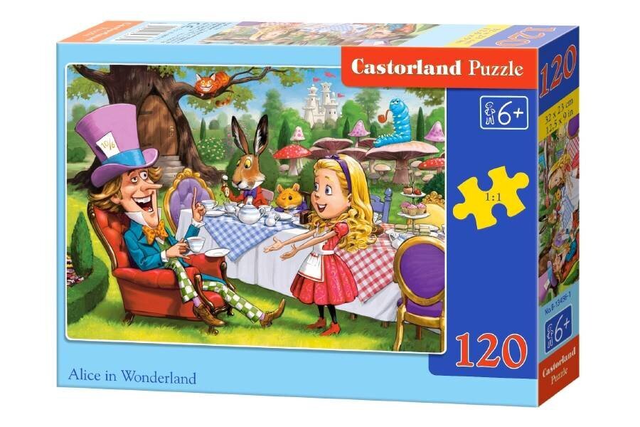 Puzle Castorland Alice in Wonderland, 120 daļas cena un informācija | Puzles, 3D puzles | 220.lv