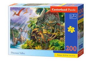 Puzle Castorland Dinosaur Valley, 200 daļas cena un informācija | Puzles, 3D puzles | 220.lv