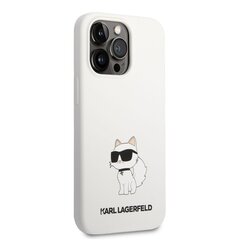 Karl Lagerfeld Liquid Silicone Choupette NFT Case for iPhone 13 Pro Max White cena un informācija | Telefonu vāciņi, maciņi | 220.lv