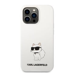 Karl Lagerfeld Liquid Silicone Choupette NFT Case for iPhone 13 Pro Max White цена и информация | Чехлы для телефонов | 220.lv