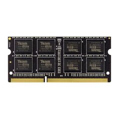 Team Group TED38G1600C11-S01, 8GB, DDR3, 1600MHz, SODIMM cena un informācija | Operatīvā atmiņa (RAM) | 220.lv