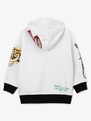 Hūdijs zēniem GULLIVER With 3D Embroidery White cena un informācija | Zēnu jakas, džemperi, žaketes, vestes | 220.lv
