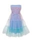 Kleita meitenēm SLY Tulle Multicolor Blue, zila cena un informācija | Kleitas meitenēm | 220.lv