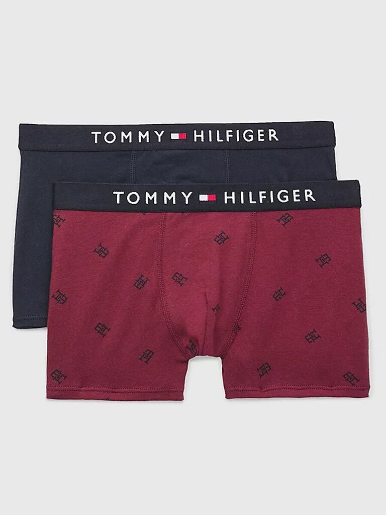 TOMMY HILFIGER TH Monogram Print 2-Pack cena un informācija | Zēnu apakšveļa | 220.lv