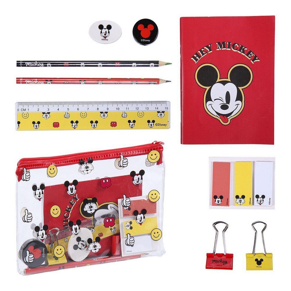 Kancelejas piederumu komplekts Mickey Mouse, 10 daļas цена и информация | Kancelejas preces | 220.lv