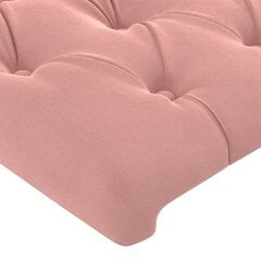 Gultas rāmis ar galvgali vidaXL, 180x200 cm, rozā cena un informācija | Gultas | 220.lv