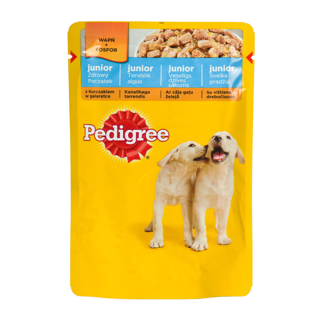 PEDIGREE Junior konservi suņiem ar vistu 100 g cena un informācija | Konservi suņiem | 220.lv