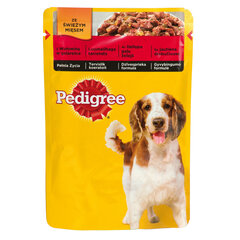 PEDIGREE konservi suņiem ar liellopa gaļu 100g цена и информация | Консервы для собак | 220.lv