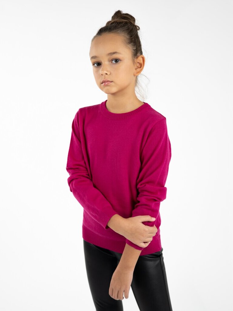 Džemperis meitenēm KIMKO, rozā cena un informācija | Jakas, džemperi, žaketes, vestes meitenēm | 220.lv